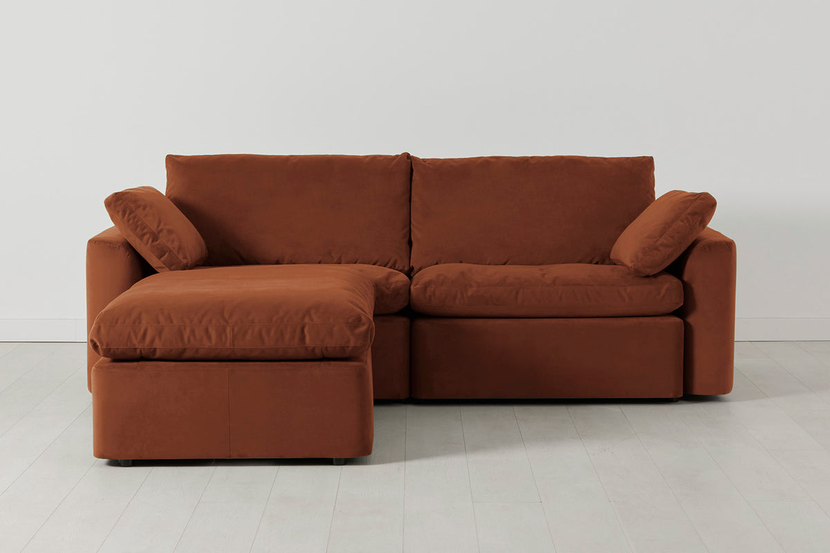 Model 13 3-Seater Left Chaise Sofa, Umber