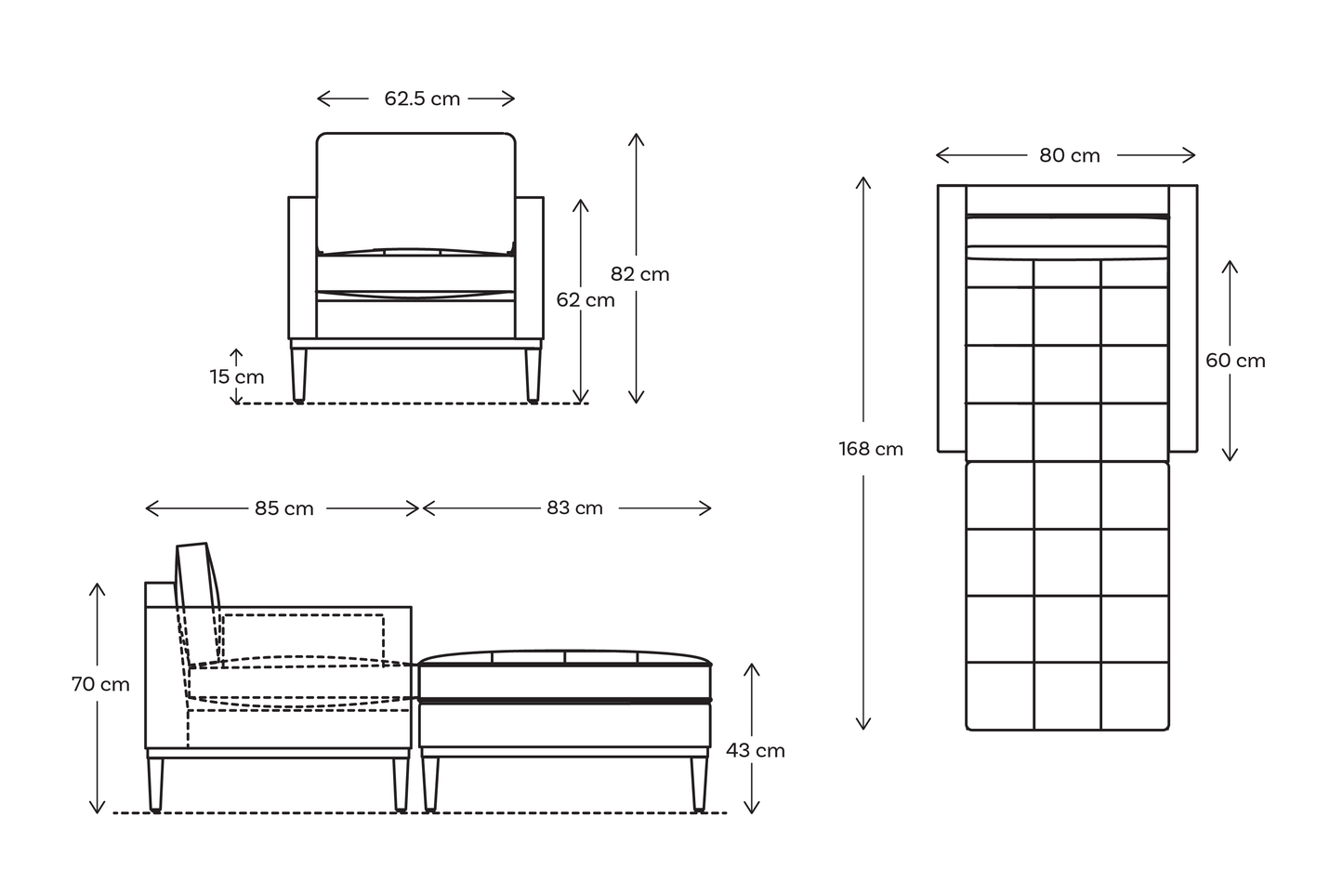 Model 02 Chaise Longue