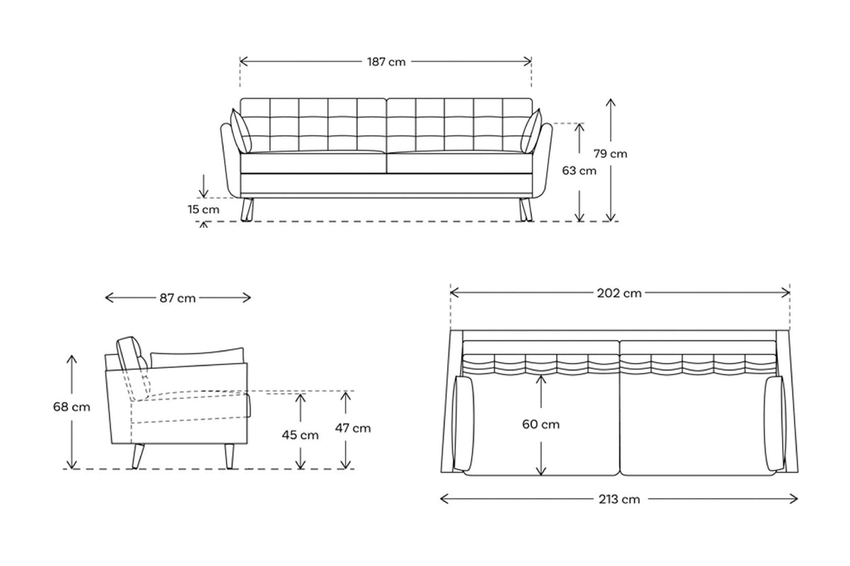 Model 10 3 Seater Sofa