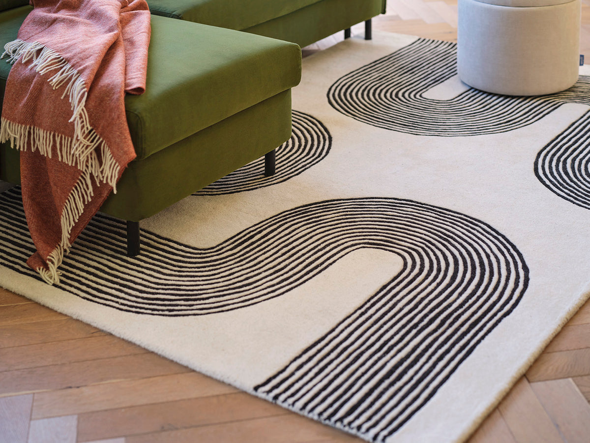 Matrix Rug Arches Black | Patterned Rugs | Area Rugs | Swyft