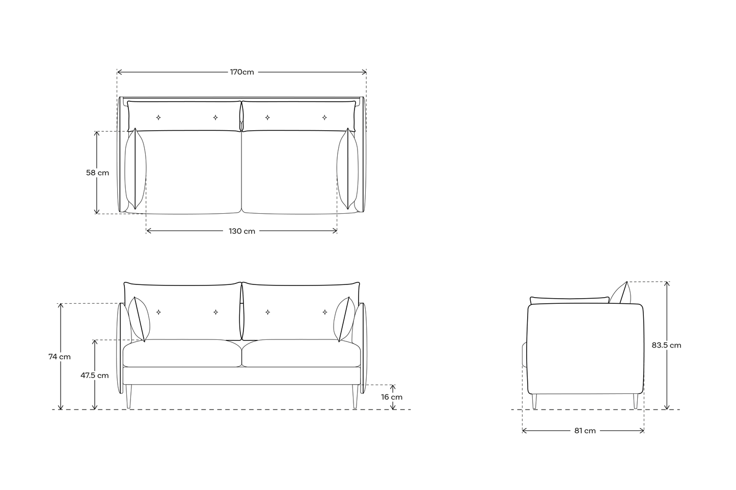 Model 19 2 Seater Sofa