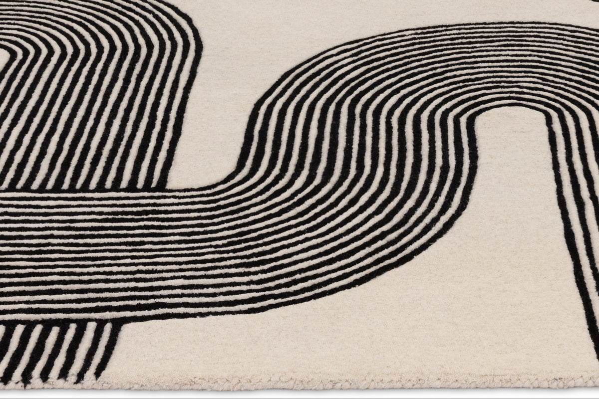 Matrix Rug Arches Black | Patterned Rugs | Area Rugs | Swyft