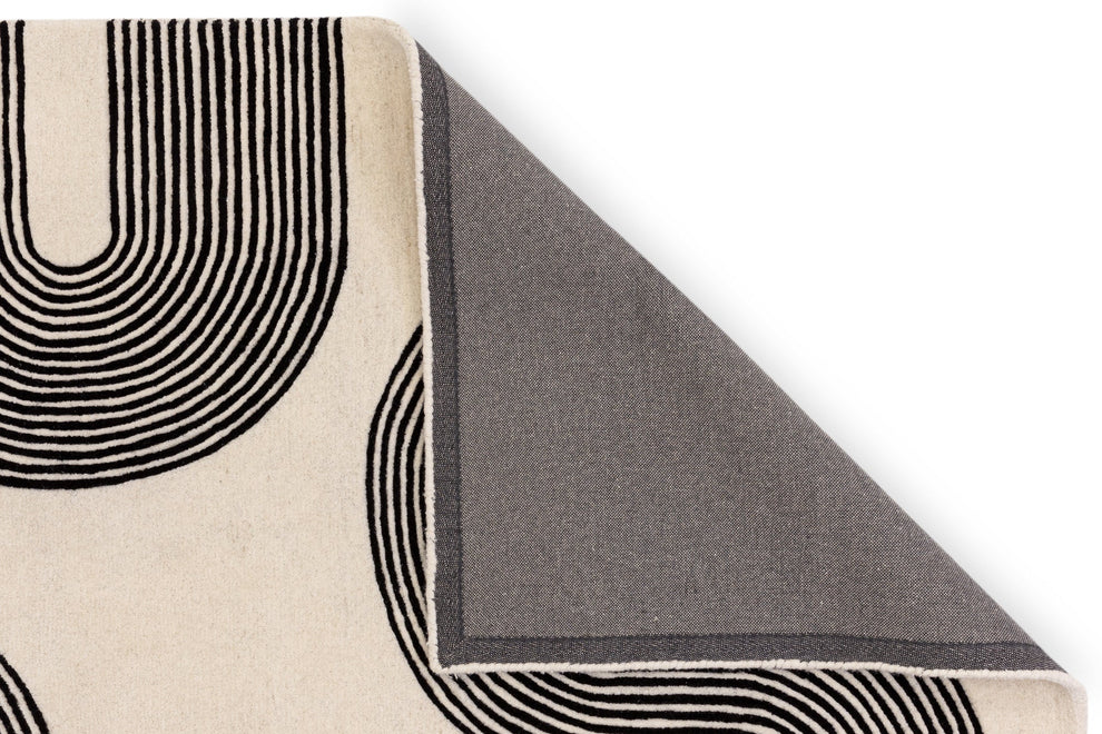 Matrix Rug Arches Black | Patterned Rugs | Area Rugs | Swyft
