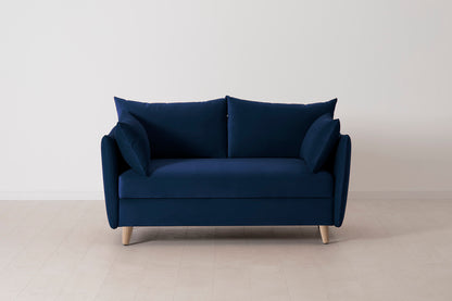 Model 08 Sofa Bed 2 Seater, Oak / Indigo
