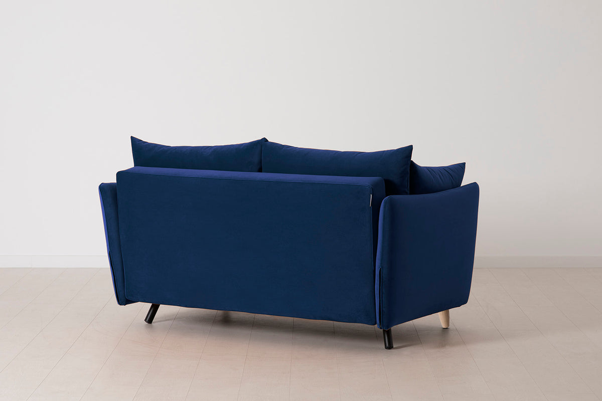 Model 08 Sofa Bed 2 Seater, Oak / Indigo