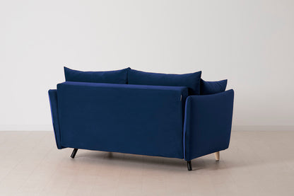 Model 08 Sofa Bed 2 Seater, Oak / Indigo