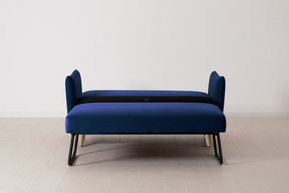 Model 08 Sofa Bed 2 Seater, Oak / Indigo