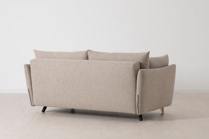 Model 08 Sofa Bed 2.5 Seater, Oak / Pumice