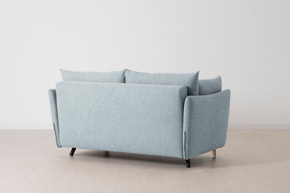 Model 08 Sofa Bed 2 Seater, Oak / Seaglass