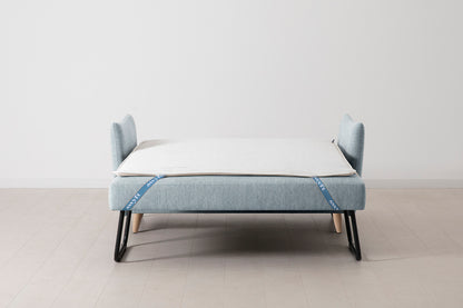 Model 08 Sofa Bed 2 Seater, Oak / Seaglass