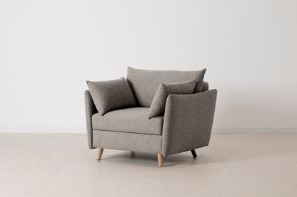 Model 08 Chair Bed Single Sofa Bed, Oak / Shadow