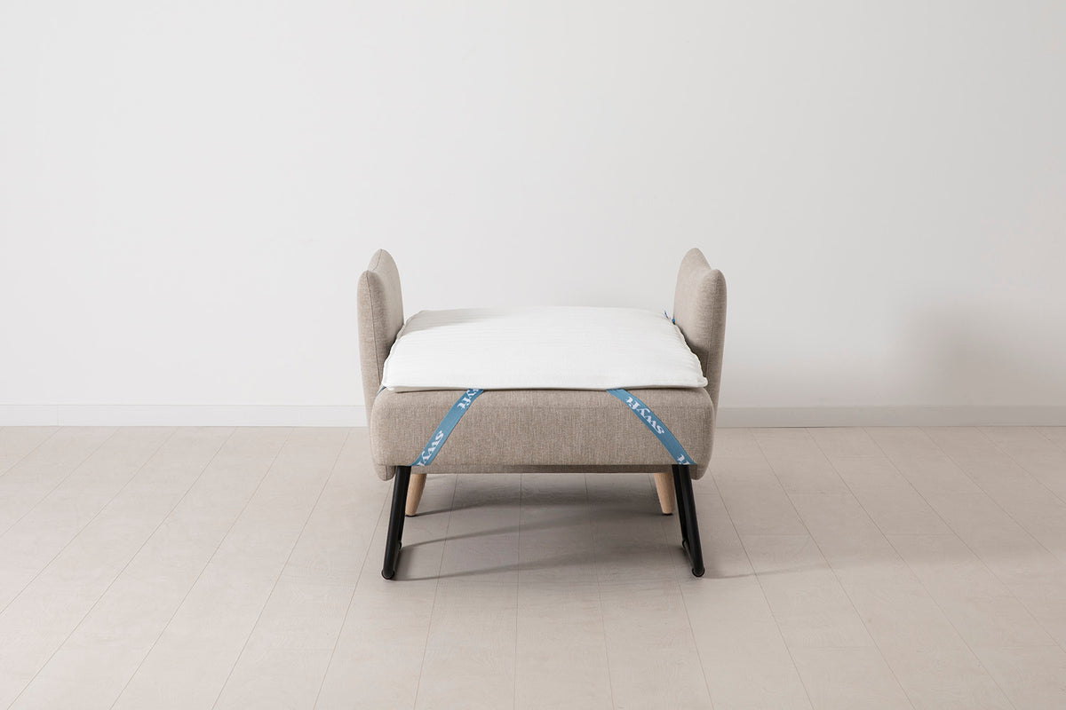 Model 08 Chair Bed Single Sofa Bed, Oak / Pumice