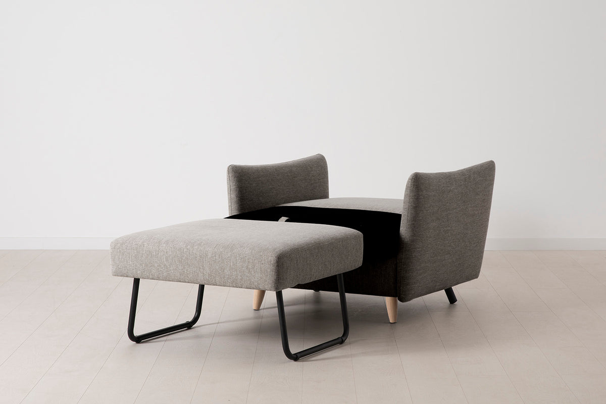 Model 08 Chair Bed Single Sofa Bed, Oak / Shadow