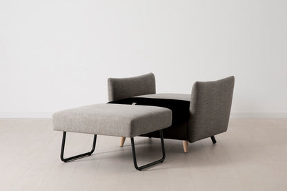 Model 08 Chair Bed Single Sofa Bed, Oak / Shadow
