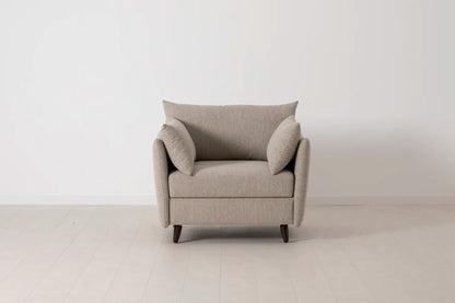 Model 08 Chair Bed Single Sofa Bed, Pumice