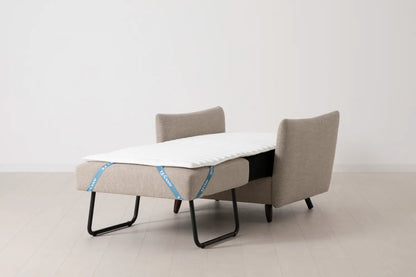 Model 08 Chair Bed Single Sofa Bed, Pumice