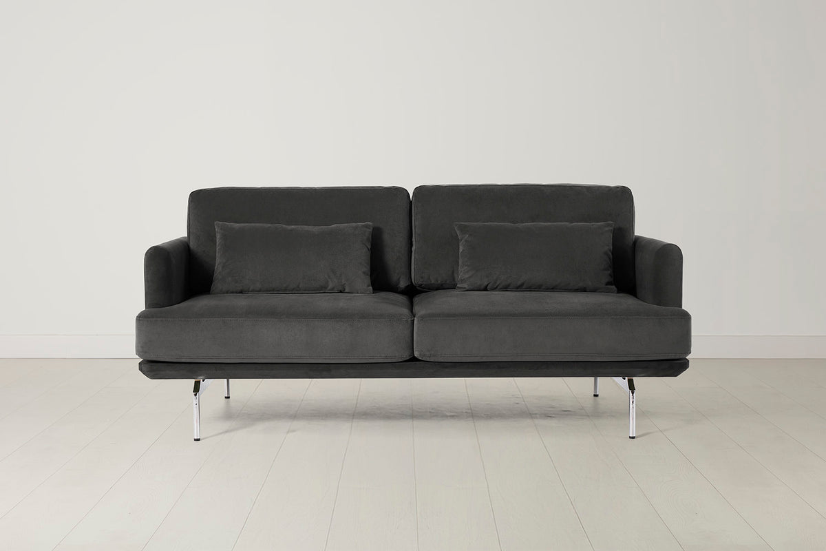 Model 14 2 Seater Sofa, Charcoal