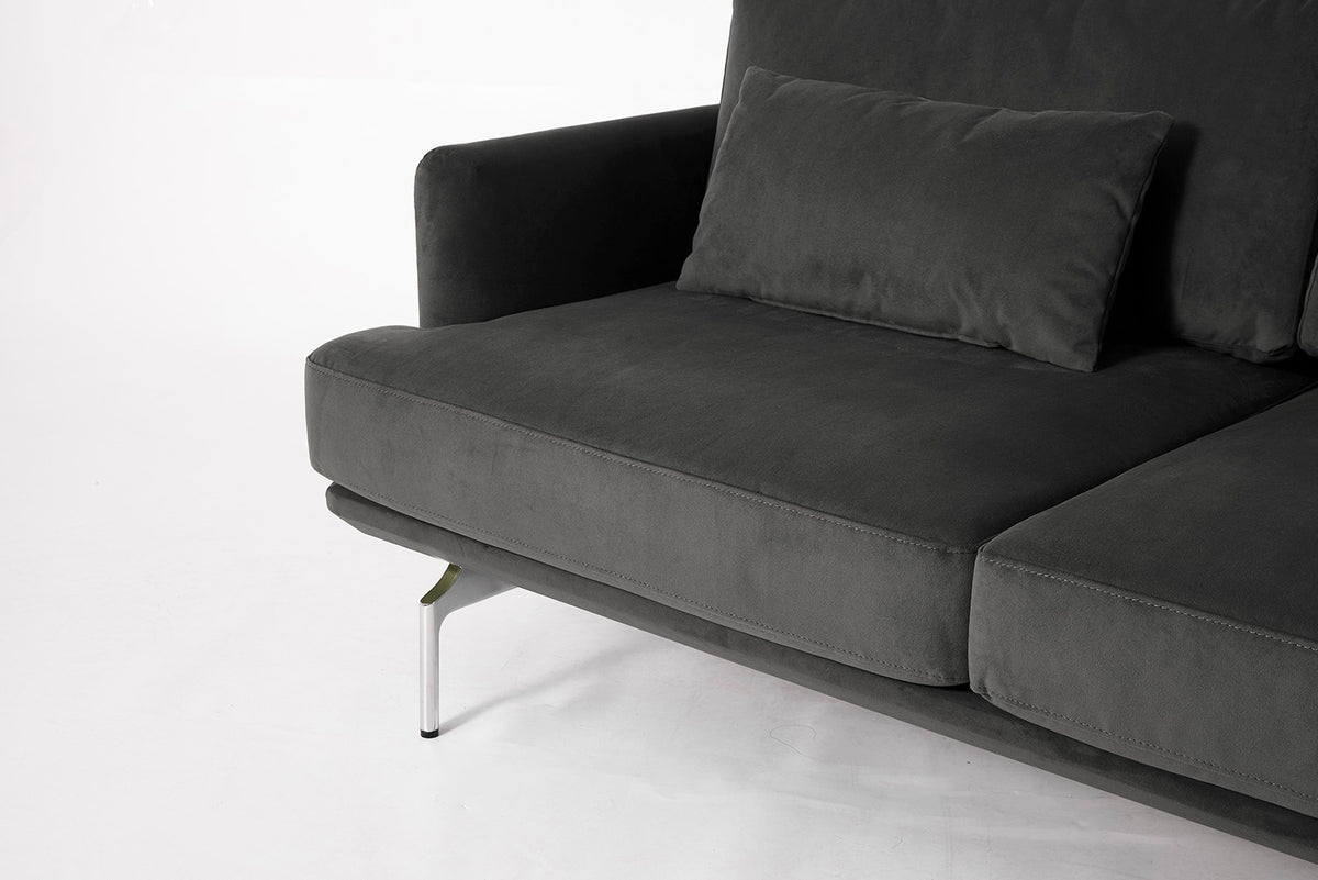 Model 14 2 Seater Sofa, Charcoal