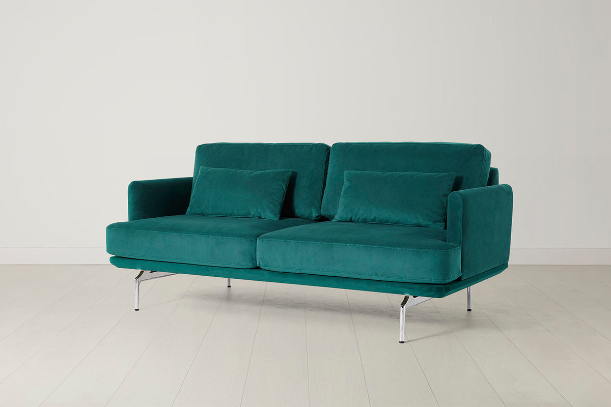 Model 14 2 Seater Sofa, Kingfisher