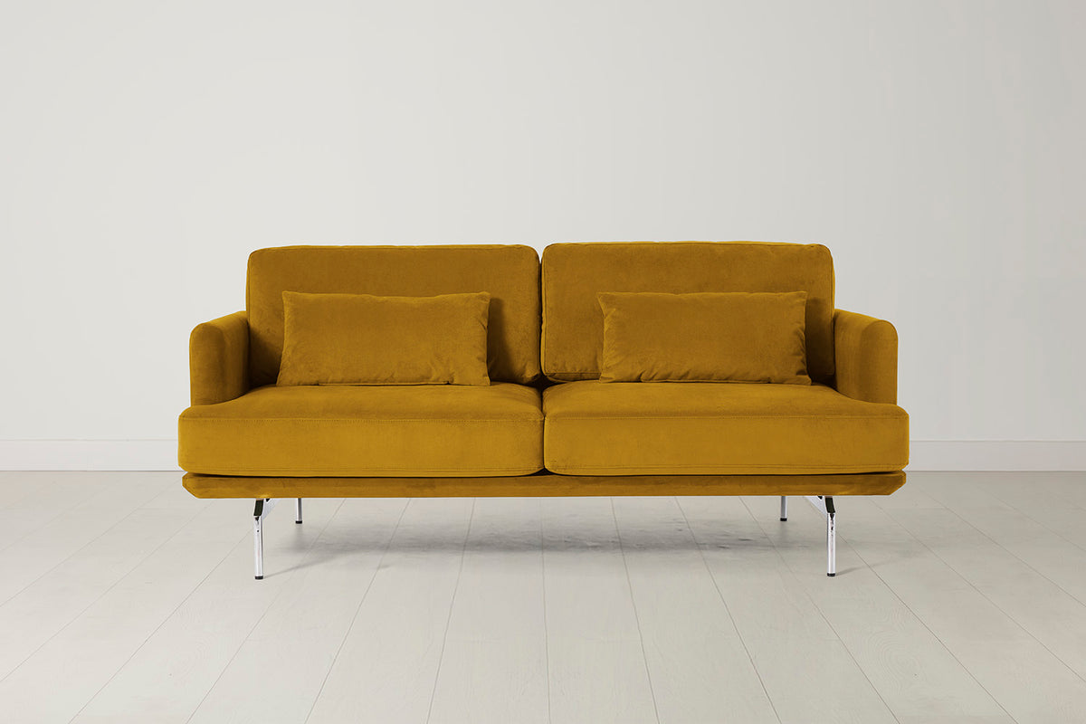 Model 14 2 Seater Sofa, Mustard