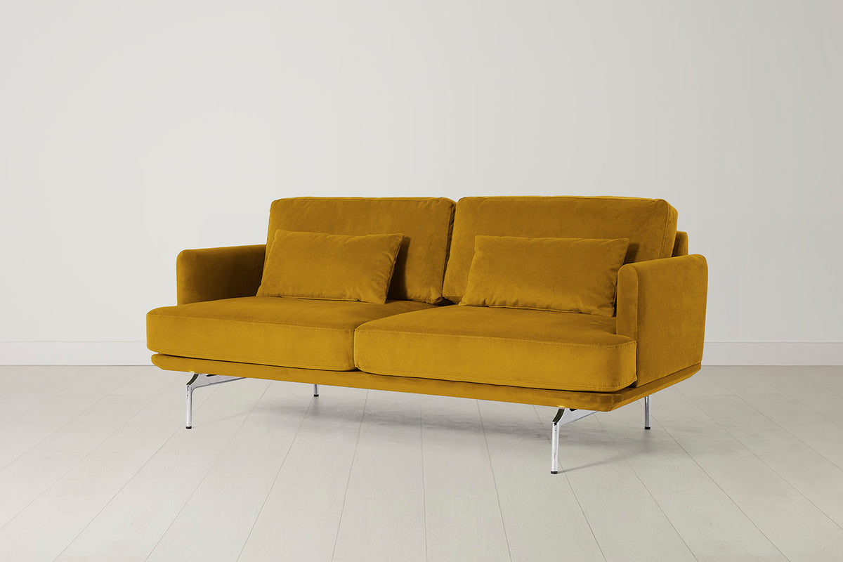 Model 14 2 Seater Sofa, Mustard