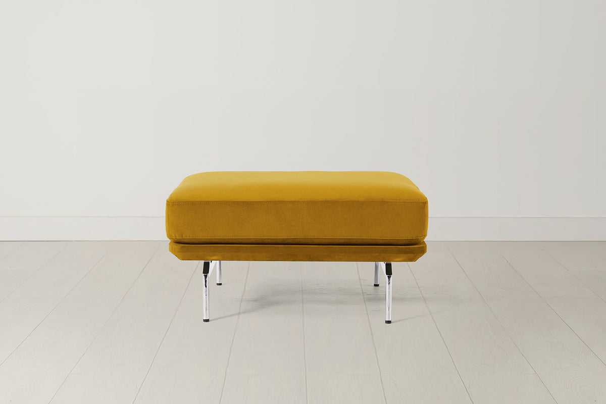 Model 14 Ottoman in Mustard