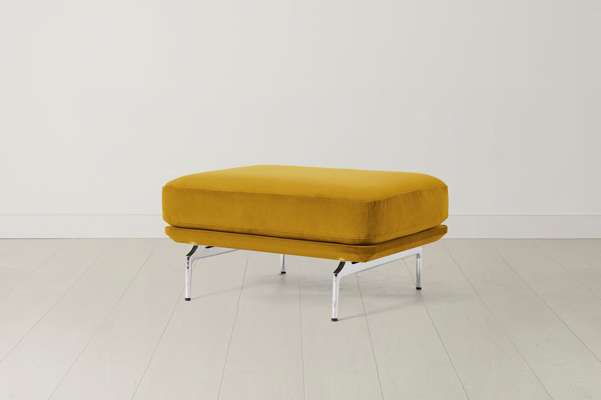Model 14 Ottoman in Mustard