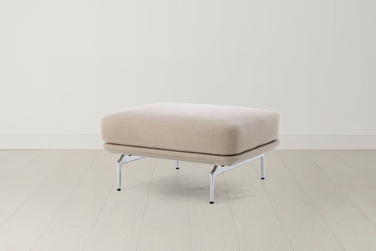 Model 14 Ottoman in Oatmeal