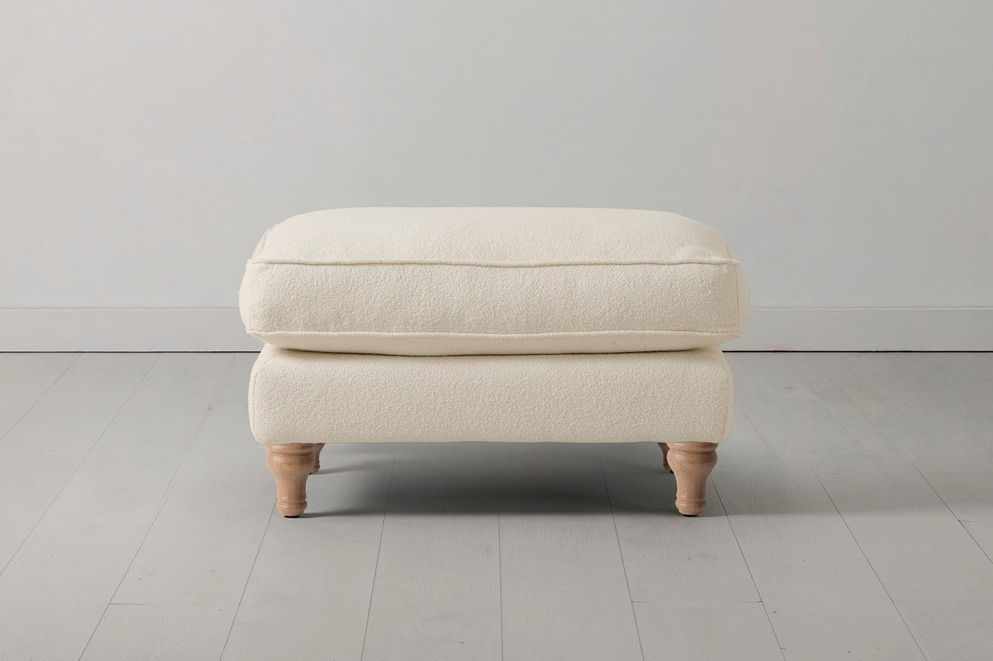 Model 15 Ottoman, Oak / Ivory