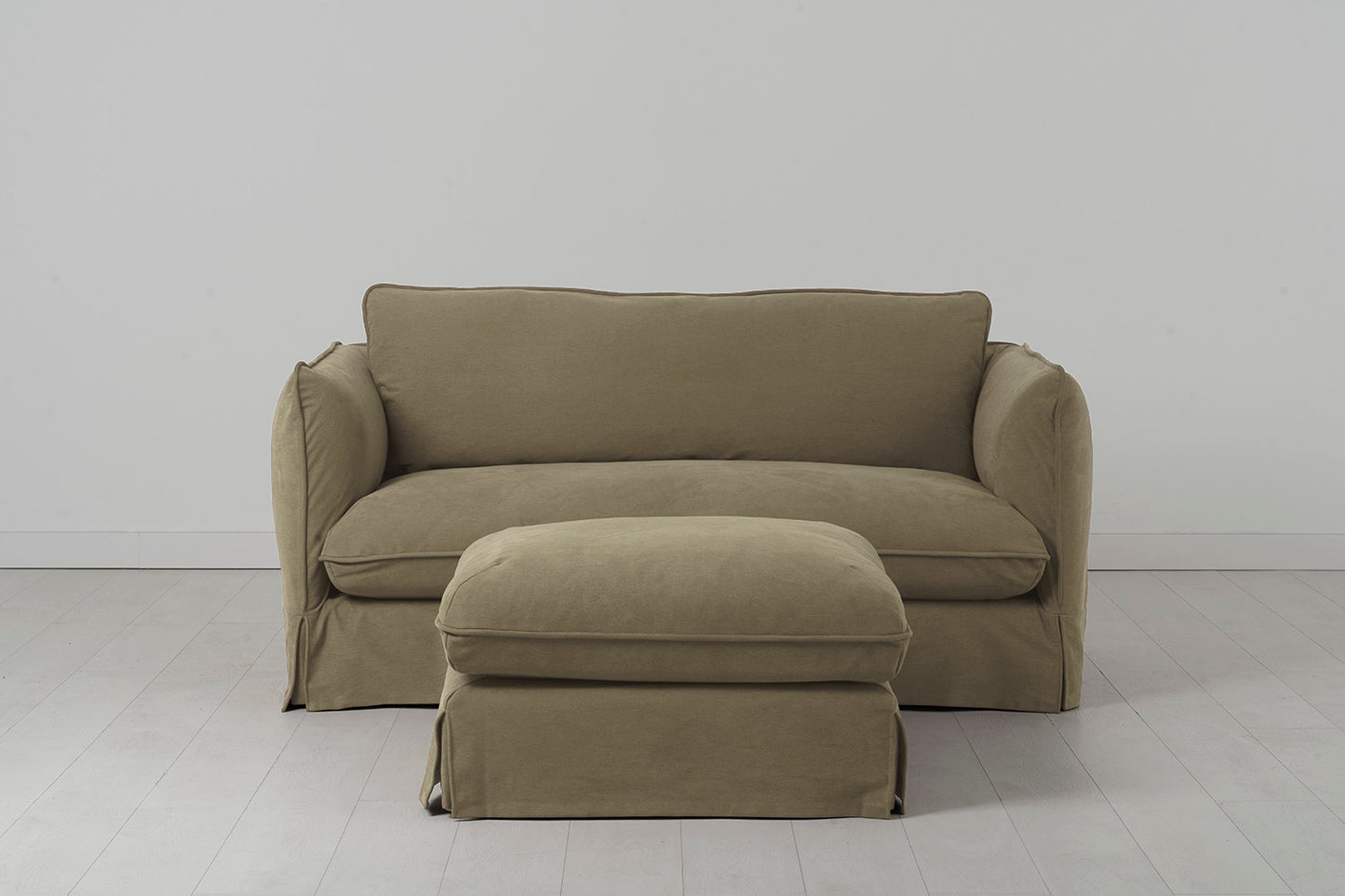 Model 18 2 Seater Sofa with Ottoman, Meadow