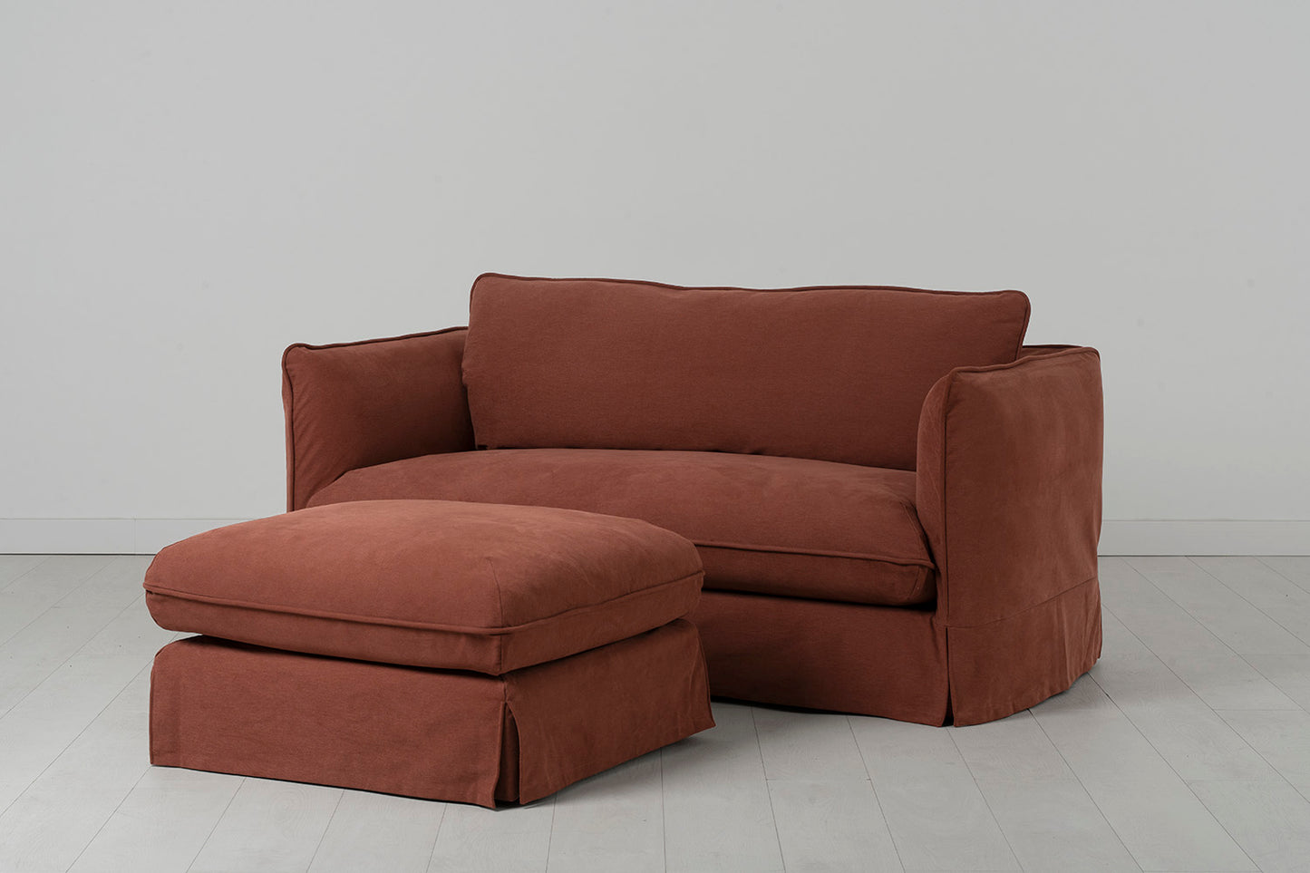 Model 18 2 Seater Sofa with Ottoman, Tuscan