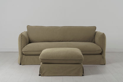 Model 18 3 Seater Sofa with Ottoman, Meadow