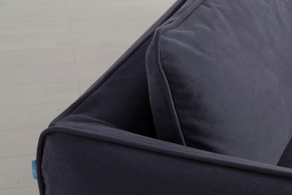Model 18 3 Seater Sofa with Ottoman, Midnight