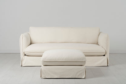 Model 18 3 Seater Sofa with Ottoman, Nougat