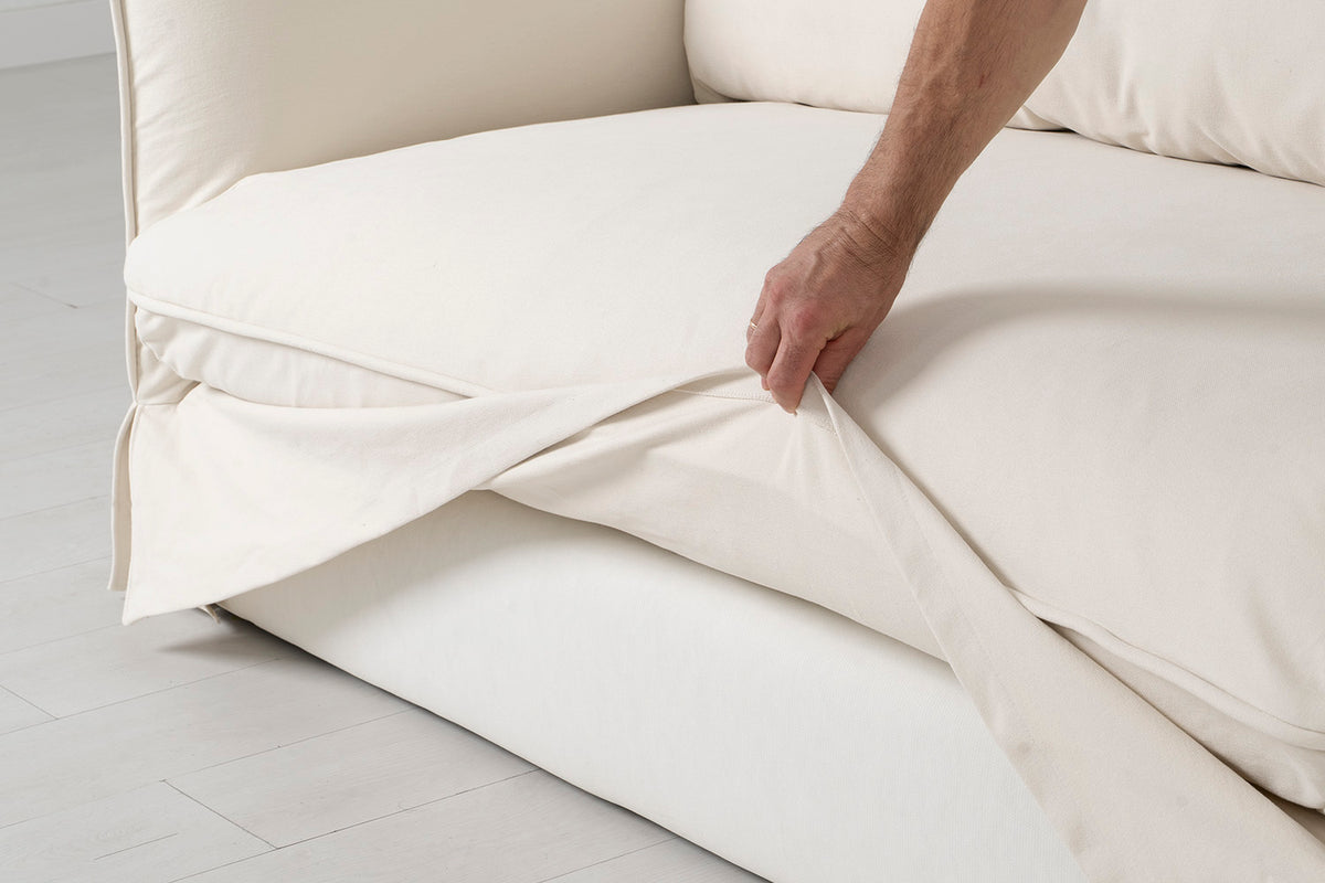 Model 18 2 Seater Sofa Covers, Nougat
