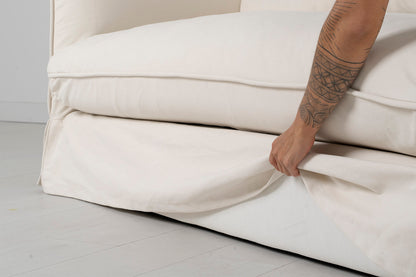 Model 18 2 Seater Sofa Covers, Nougat