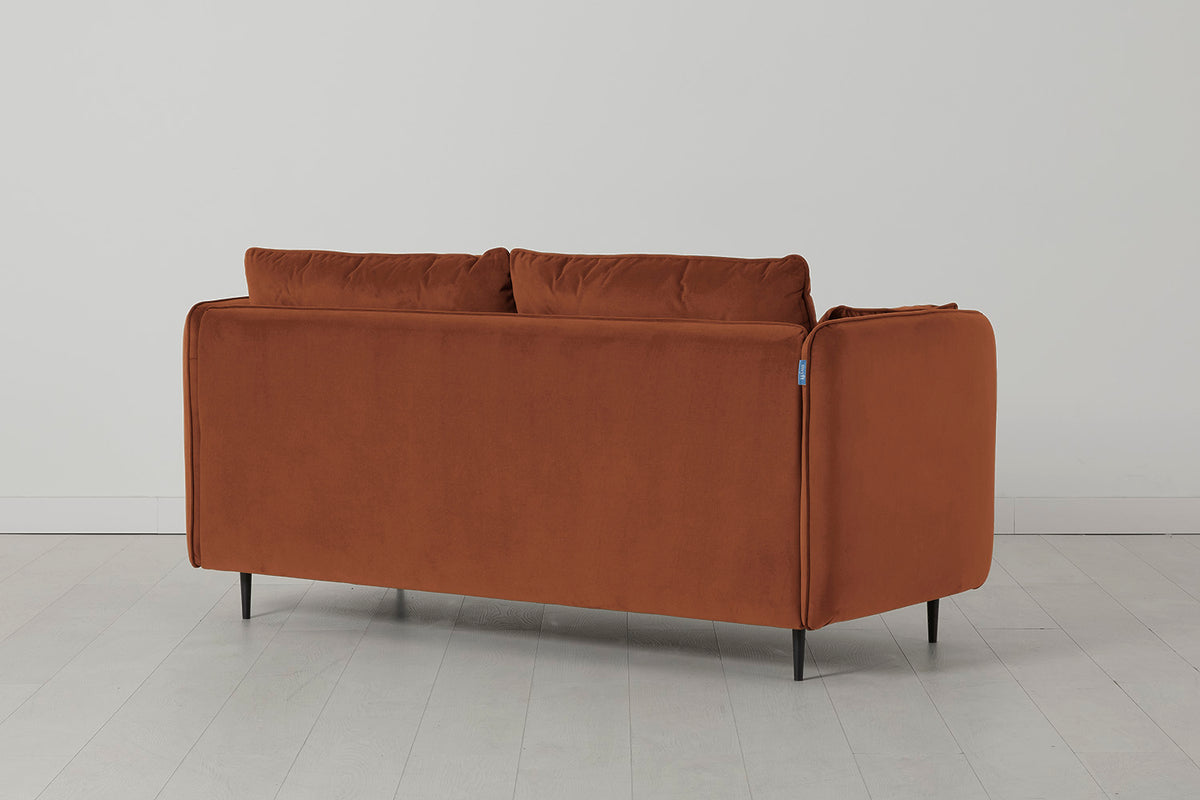 Model 19 2 Seater Sofa, Umber — Back View