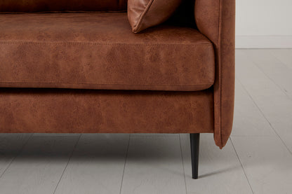 Model 19 3 Seater Left Chaise Sofa, Chestnut