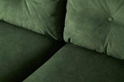 Model 19 3 Seater Left Chaise Sofa, Conifer — Cushion Detail