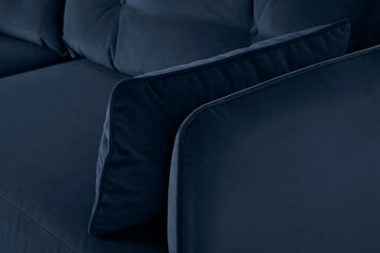 Model 19 3 Seater Sofa, Indigo — Arm Detail