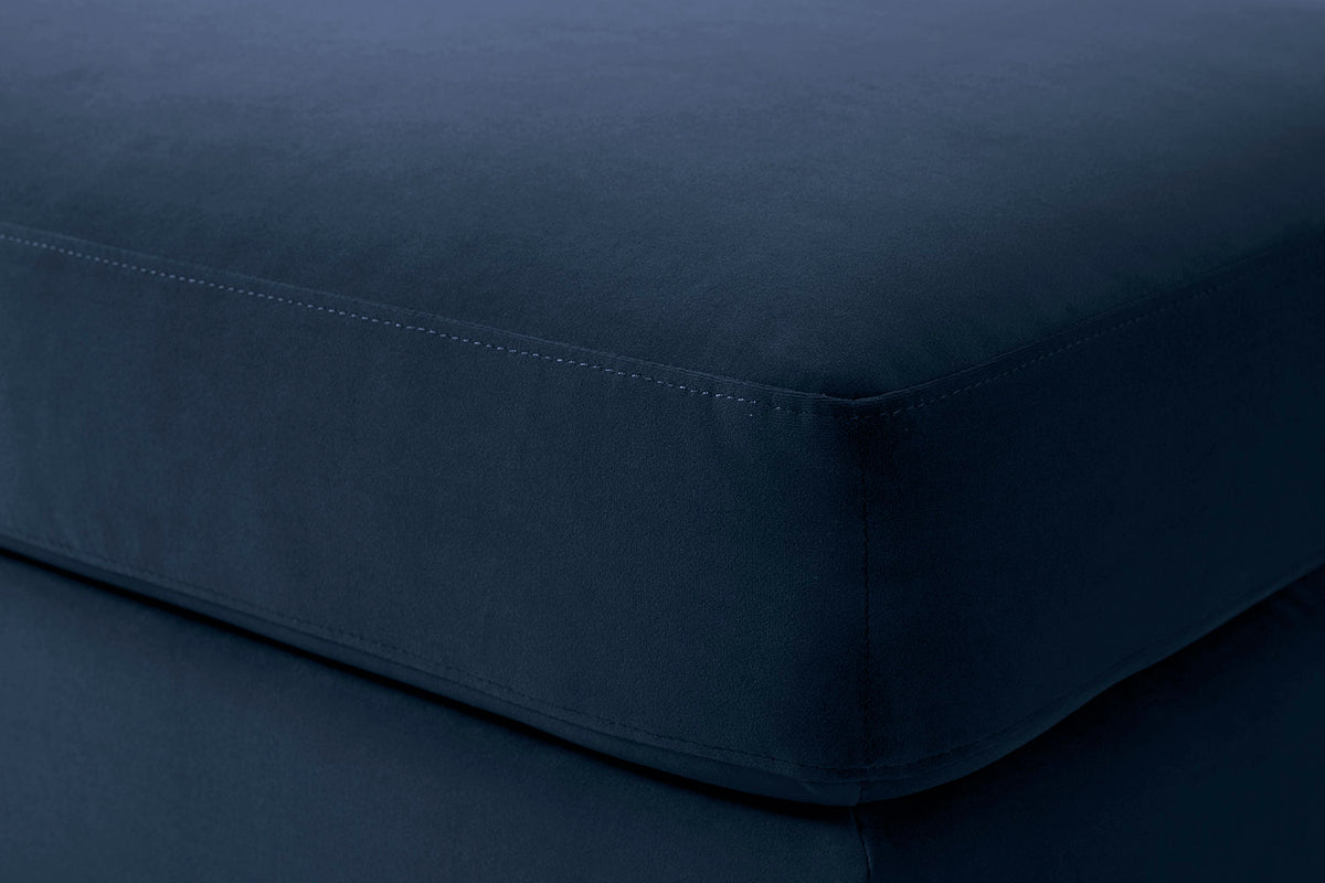 Model 19 Ottoman, Indigo — Seat Detail