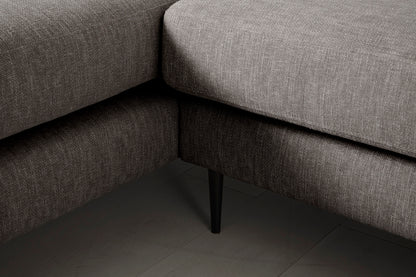 Model 19 3 Seater Right Chaise Sofa, Shadow — Leg Detail