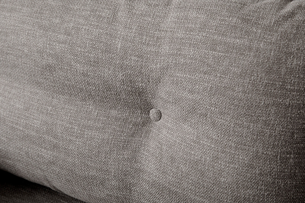 Model 19 3 Seater Right Chaise Sofa, Shadow — Cushion Detail