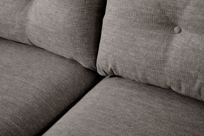 Model 19 3 Seater Right Chaise Sofa, Shadow — Cushion Detail