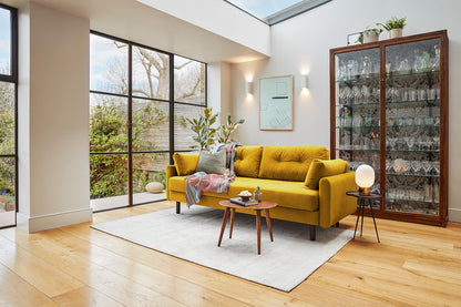 Model 04 Sofa Bed 3 Seater, Mustard