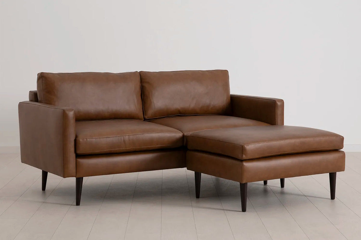 Model 01 2-Seater Sofa with Ottoman, Maple