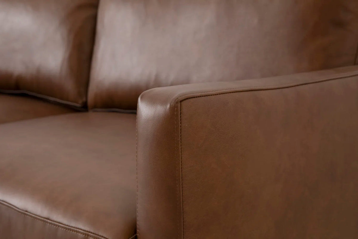 Model 01 2-Seater Sofa with Ottoman, Maple