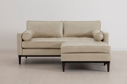 Model 02 2-Seater Sofa with Ottoman, Oyster