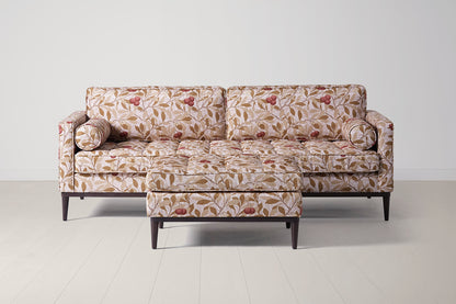 Model 02 3-Seater Sofa with Ottoman, Arbutus