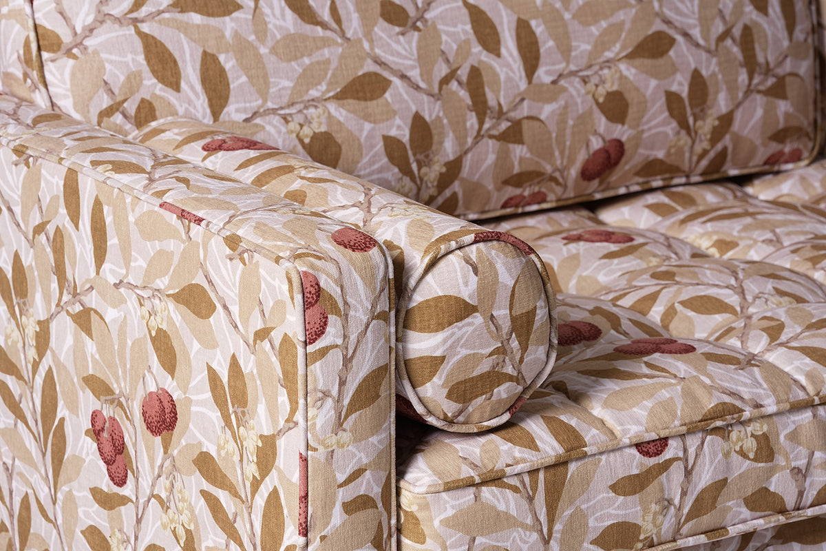 Model 02 3-Seater Sofa with Ottoman, Arbutus